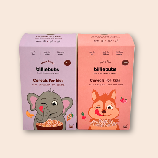 Puffed cereal duopack