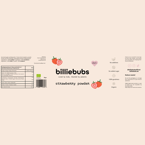 Aardbei fruitpoeder